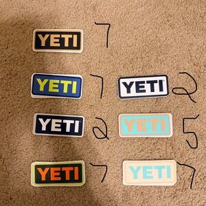 Yeti Vibrant Logo Sticker Collection